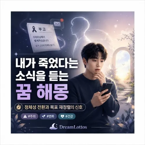 내가 죽었다는 소식을 듣는 꿈 해몽 이미지