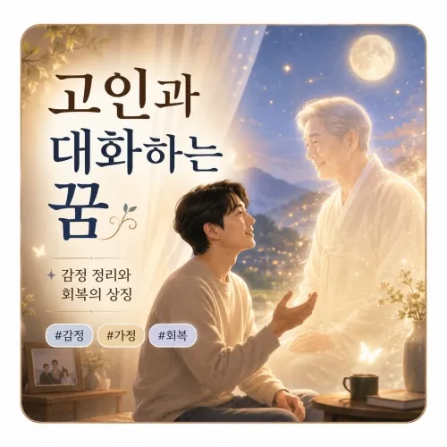 고인과 대화하는 꿈 해몽 이미지