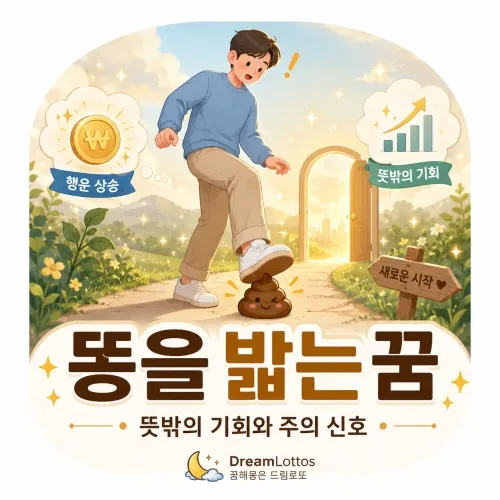 똥을 밟는 꿈 해몽 이미지